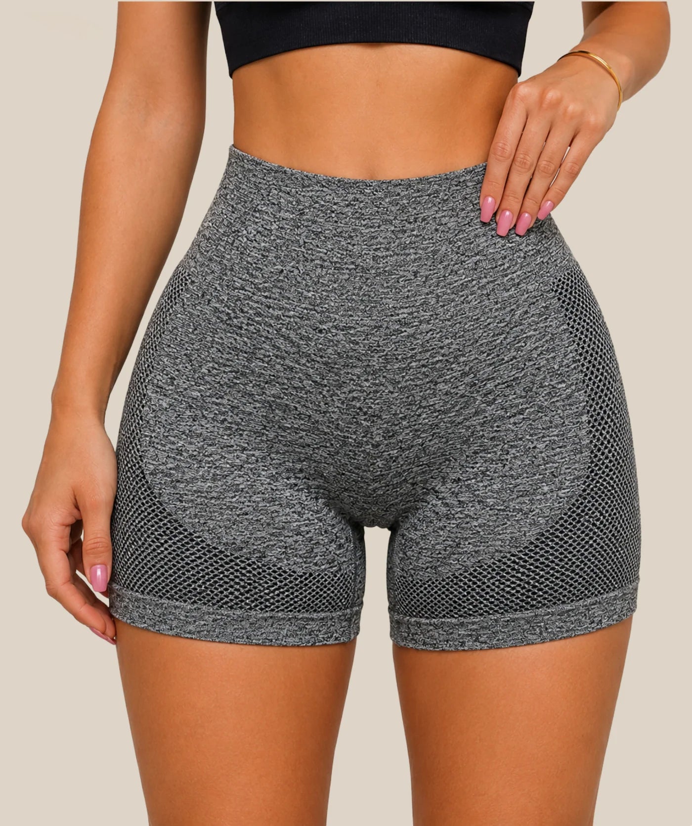 Leggins Shorts Seamless · Vita alta · Effetto push-up